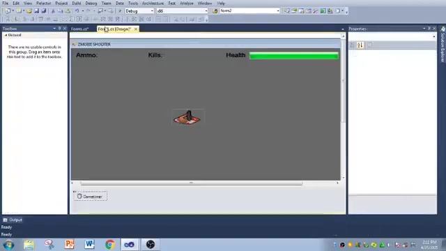 Creating a simple Zombie Shooting Survival Game using C# Windows Forms смотреть онлайн