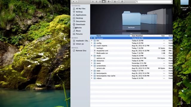 (Mac OS X Mountain Lion) How to get to the minecraft folder + make it easier in future смотреть онлайн