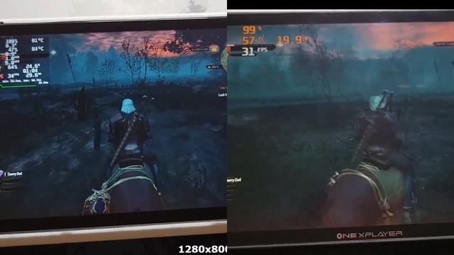 STEAM DECK vs ONEXPLAYER 1S 1195G7 - The Witcher 3 смотреть онлайн