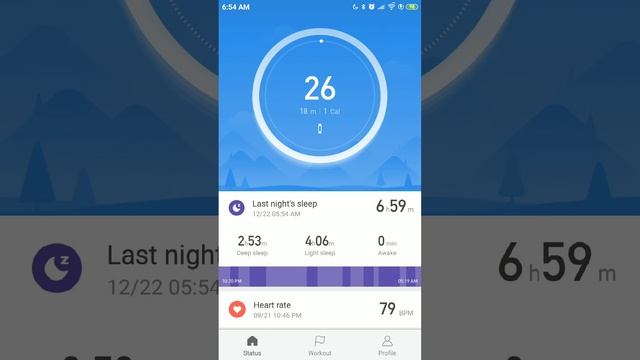 Xiaomi Mi Fit 3.5.5 installed on Xiaomi Mi 6 smartphone & paired with Xiaomi Mi Band 3 смотреть онлайн
