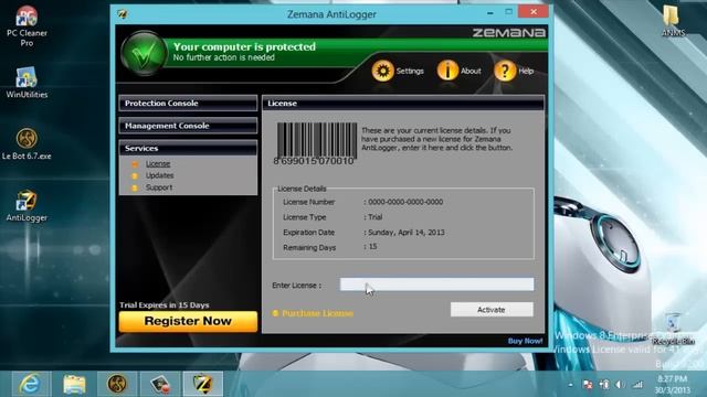 Zemana AntiLogger 1.9.3.488 + Key смотреть онлайн