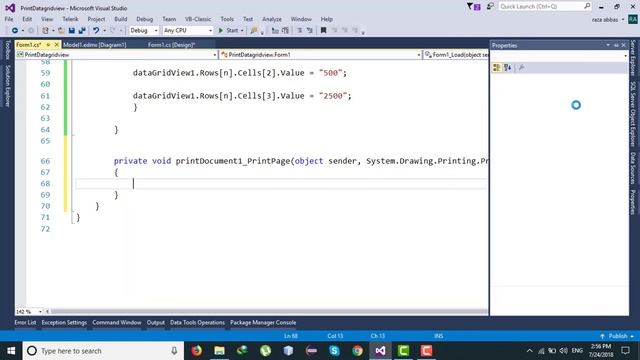 How To Print Datagridview in C# windows Form смотреть онлайн