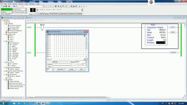 SLC500 SEQUENCE Output explanations and test with real PLC смотреть онлайн