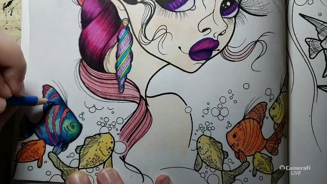 Adult Coloring Mermaids And Friends Part 2