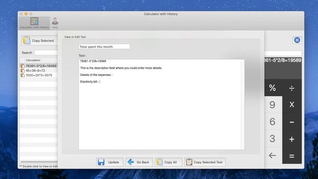 Calculator with History for Mac (macOS) смотреть онлайн