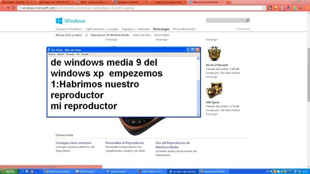 Como quitar los Skins de Reproductor de windows media 9 al normal (XP) смотреть онлайн