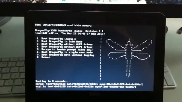 DragonFly BSD on Dell Laptop Install Kernel Panic смотреть онлайн