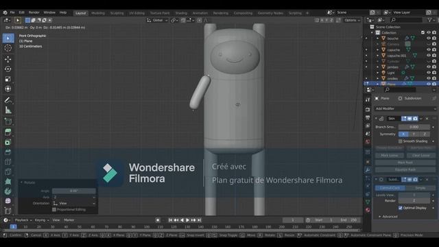 Timelapse - Finn Adventure Time - (Blender 3D) смотреть онлайн