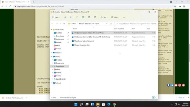How to Restore the Classic File Explorer Ribbon in Windows 11 смотреть онлайн