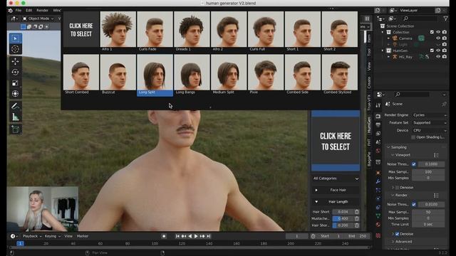 Customised Avatar Creation with Human Generator - Blender Tutorial смотреть онлайн