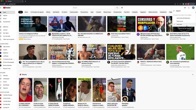 Como poner modo oscuro en YouTube con MAC y el navegador Chrome смотреть онлайн