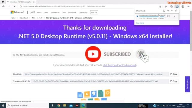 .NET 5.0 RunTime कैसे Download करे✅ | How to Download .Net 5.0 in Window 10 | .Net Problem Window 1 смотреть онлайн