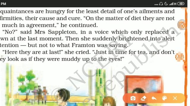 Class 8 English NCERT || Ch -7 The Open Window part 2 || part2 explanation смотреть онлайн