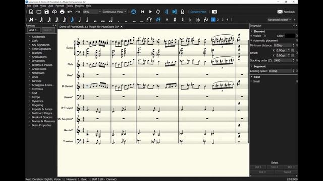 PruneStack - plugin for MuseScore смотреть онлайн