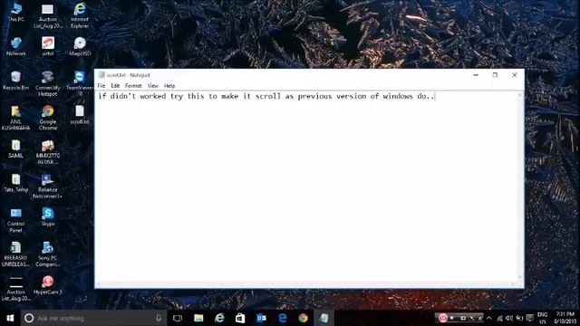 Windows 10 Touchpad Scroll Fix- Synaptics смотреть онлайн
