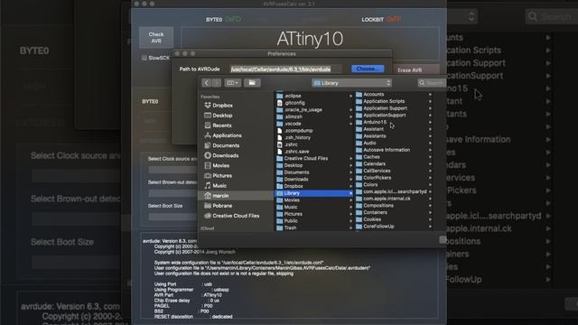 Fusebits AVR #macOS avrdude AVRFusesCalc #ATtiny10 смотреть онлайн