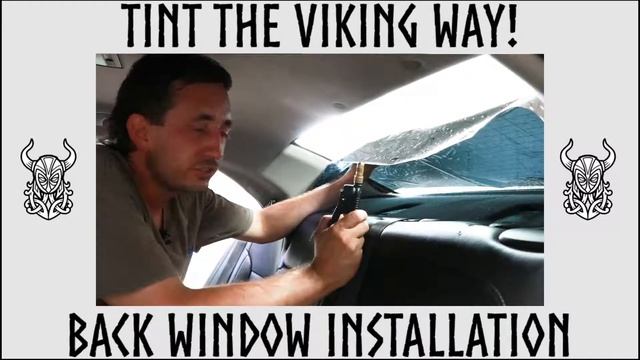 Install window tint on a back window start to finish. смотреть онлайн