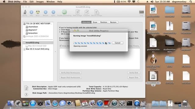 How To Burn Lion InstallESD.dmg To Bootable DVD смотреть онлайн