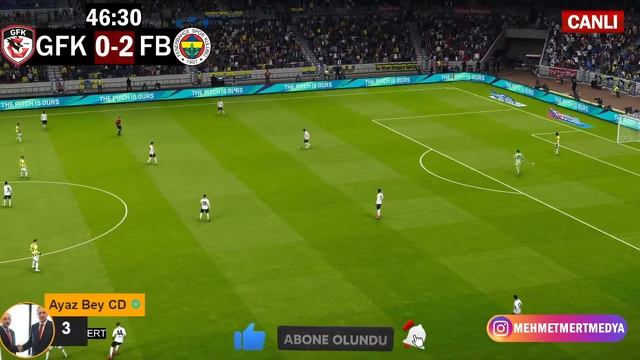 FENERBAHÇE GAZİANTEP MAÇI CANLI İZLE