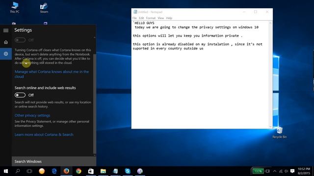 privacy settings for windows 10 смотреть онлайн