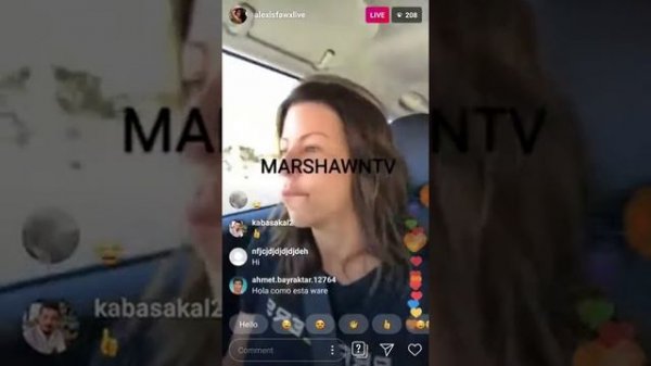 Alexis Fawx Live From Her Car