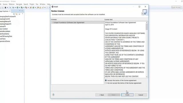 How to create a new JavaFX project in Eclipse смотреть онлайн