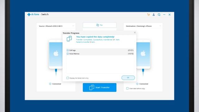 Wondershare Dr.Fone - Phone Transfer - Transfer Data from iPhone to iPhone смотреть онлайн