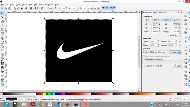 How to make transparent logo Icon Tutorial in Inkscape смотреть онлайн