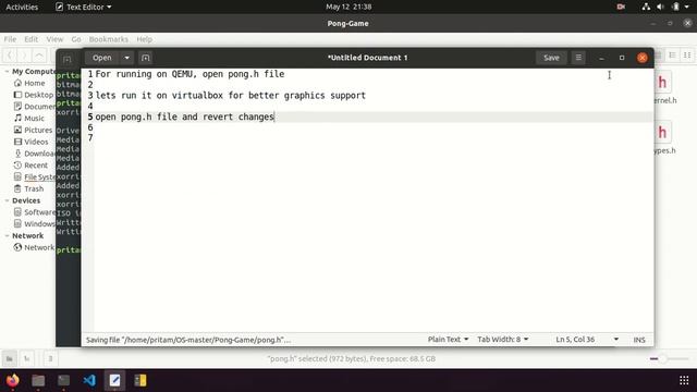 Pong Game in OS смотреть онлайн