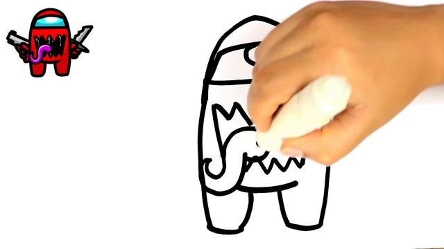 HOW TO DRAW AMONG US IMPOSTOR STEP BY STEP смотреть онлайн