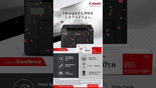 CANON NEW MODEL PRINTER 122DW DUPLEX NETWORK WIFI #canonprinter #canonindia #print #printing смотреть онлайн