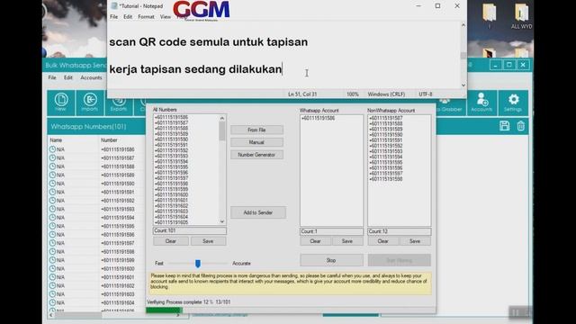 GGM Tutorial Whatsapp Blaster Windows Version 2019 смотреть онлайн