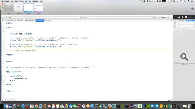 Efectos CSS para textos o elementos - Coda 2 MAC | Parte 1 смотреть онлайн