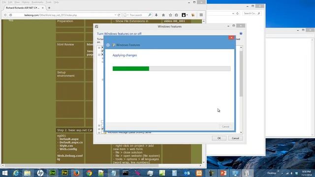 Tutorial asp.net C# 001 - IIS setup Windows 8 - 1 смотреть онлайн
