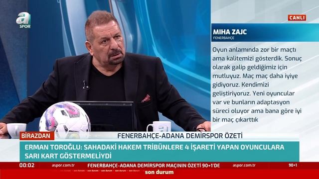 Fenerbahçe 4-2 Adana Demirspor Erman Toroğlu Maç Sonu Yorumları! / A Spor / 90+1 / 22.08.2022 смотреть онлайн