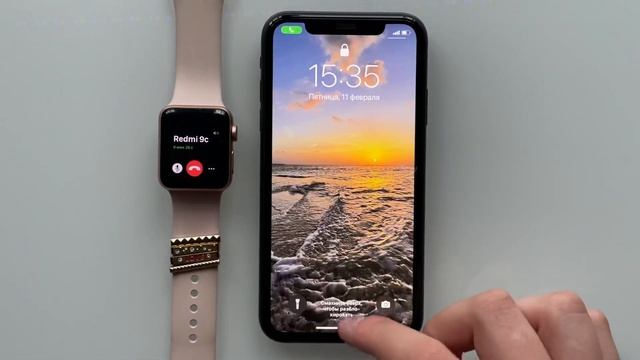 Outgoing Calls Apple Watch 3 38mm & IPhone 11 IOS 14.7 смотреть онлайн