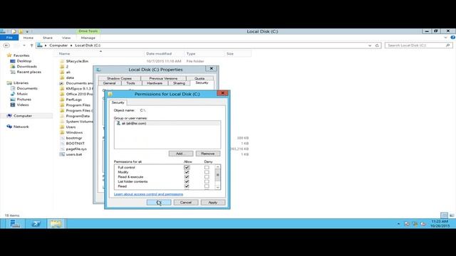 10- Share Permissions in Windows Server 2012 смотреть онлайн