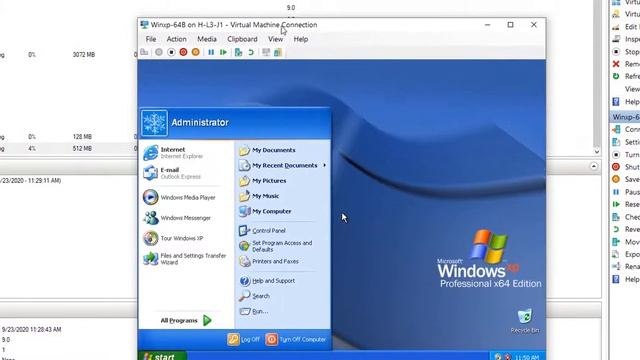 Install Windows XP into Win10 Hyper-V смотреть онлайн