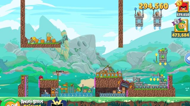 Angry Birds Friends Tournament 1250 Level 10 No Power UP смотреть онлайн