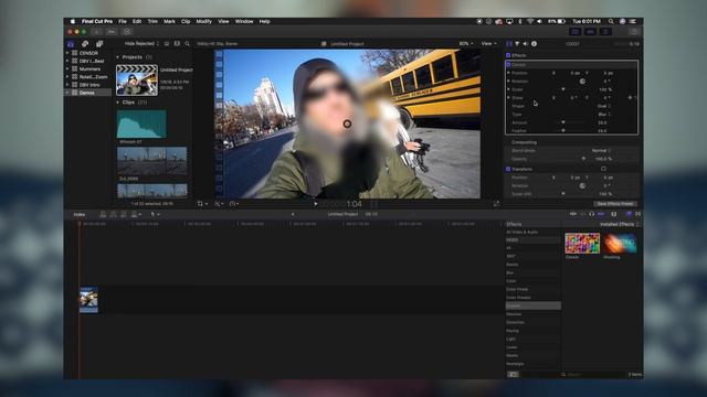 Censor Effect Final Cut Pro X - FREE Download смотреть онлайн