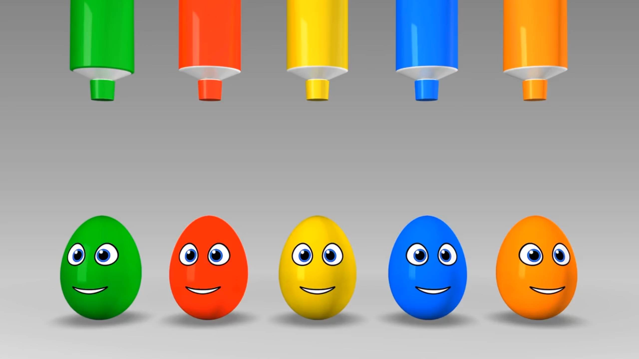 Разноцветные яйца, мультики для детей, учим цвета смотреть онлайн