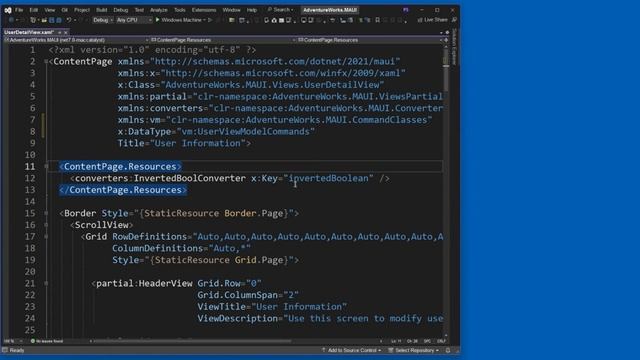 Use Commanding to Avoid Code Behind (16 of 18) _ Building Apps with XAML and .NET MAUI