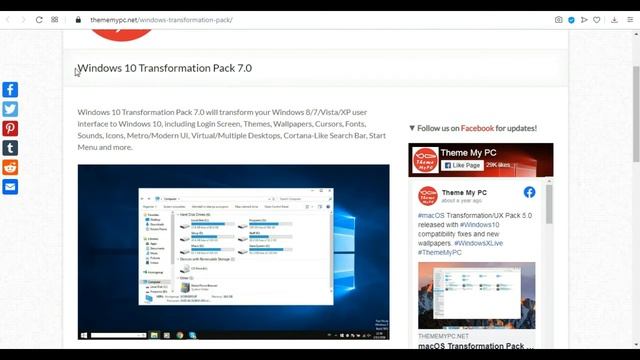 Windows 10 Theme For Windows 7 And 8, 8.1, XP, Vista | 32 64 Bit |Windows 10 Transformation Pack 7. смотреть онлайн