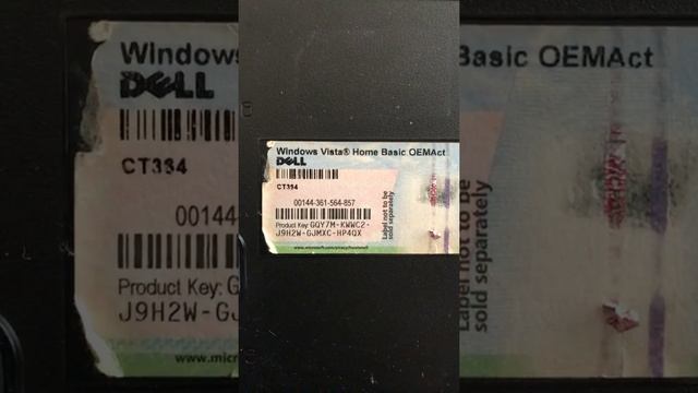 Windows Vista Home Basic OEM Dell Product Key смотреть онлайн