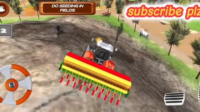 New indian tractor farming game || Indian tractor farming simulator смотреть онлайн