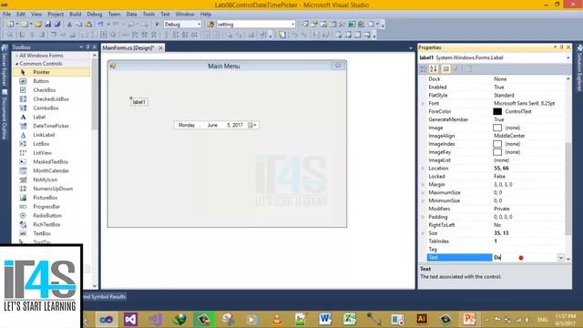 C# Tutorial - DateTimePicker Control Definition and Properties смотреть онлайн