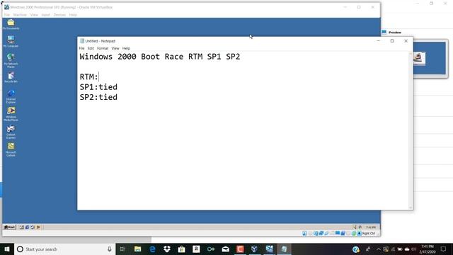 Windows 2000 Professional RTM Vs SP1 Vs SP2 смотреть онлайн