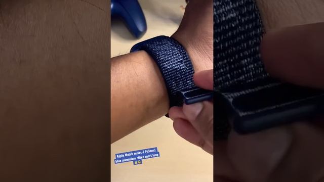 APPLE WATCH SERIES 7 blue (45mm)+NIKE sport loop ✌️😎 смотреть онлайн