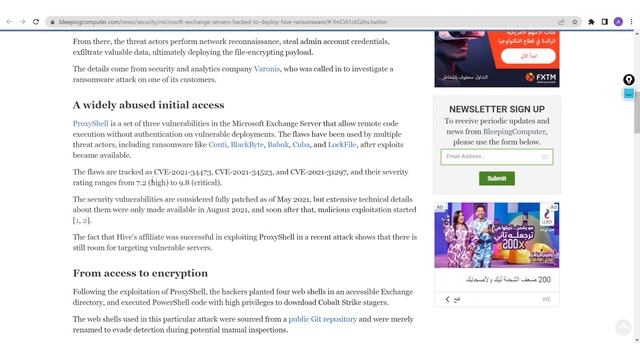 MS Exchange CVE-2021-34523 Proxyshell used to deploy HIVE Ransomware 2022 смотреть онлайн
