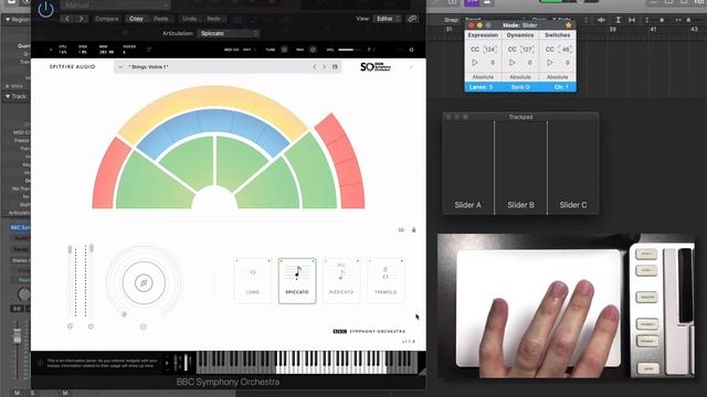 Spitfire Audio BBC Symphony Orchestra Discover controlled with a Trackpad - AudioSwift смотреть онлайн